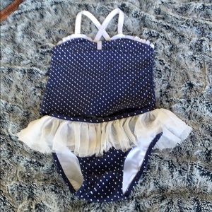 3T Cat & Jack 2 piece navy swim suit